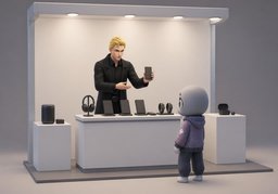 参展のイラスト