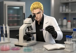 Illustration for microbiologiste (microbiologist)