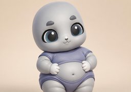 통통하다のイラスト