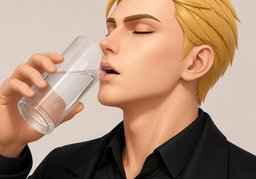 润喉のイラスト