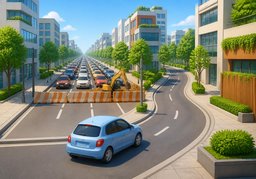 绕路のイラスト