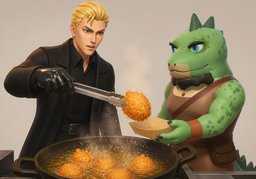 现炸のイラスト