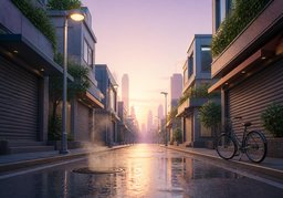 清晨のイラスト