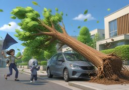 넘어뜨리다のイラスト