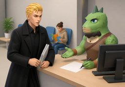 Arbeitsamtのイラスト