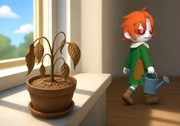 明明のイラスト