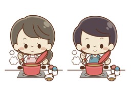 烹调のイラスト