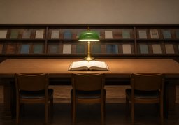阅览室のイラスト