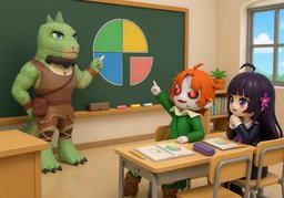 분수のイラスト