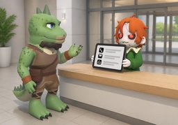 문의처のイラスト