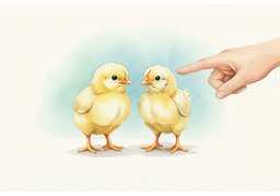 Illustration for 分辨 (tell apart)