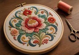 刺绣のイラスト