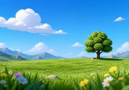 野外のイラスト