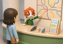 问讯处のイラスト