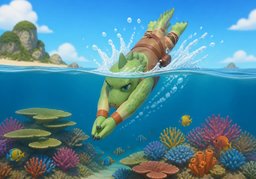 tauchenのイラスト
