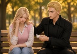 위로받다のイラスト