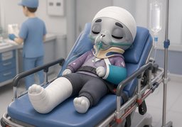 重伤のイラスト