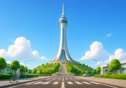 Illustration for 地标 (landmark)