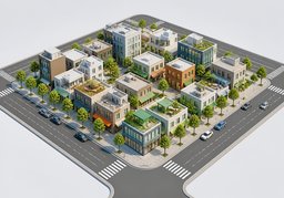街区のイラスト