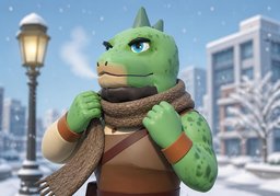 목도리のイラスト