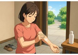 防晒のイラスト