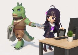 대리のイラスト