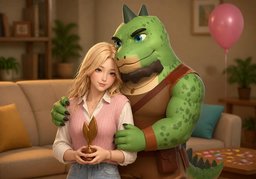 자랑스럽다のイラスト