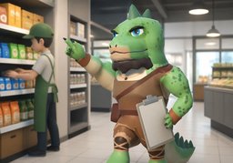 店长のイラスト