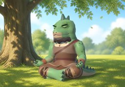 Illustration for sereinement (calmly)
