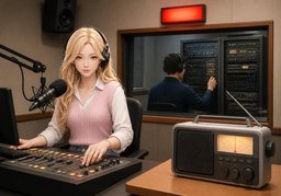 방송하다のイラスト