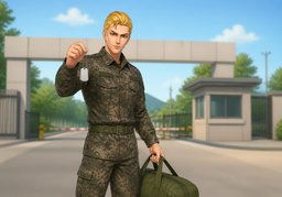 입대のイラスト