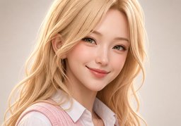 미소のイラスト