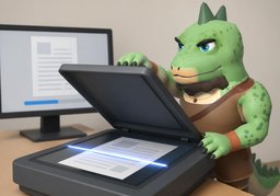 스캔のイラスト