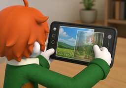 superponerのイラスト