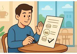 电子菜单のイラスト