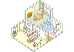 房间のイラスト