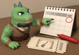 Illustration for fecha (date)