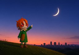 초승달のイラスト
