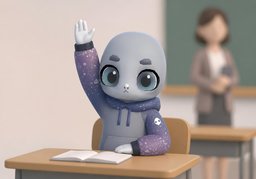 举手のイラスト