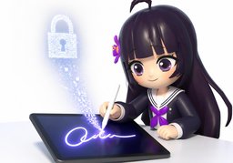 电子签名のイラスト