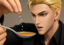 Illustration for soupçon (pinch)