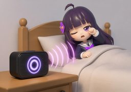 叫醒のイラスト