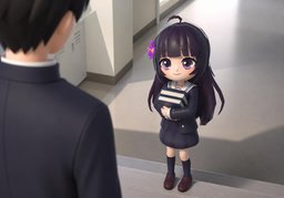 学妹のイラスト