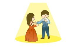 Illustration for 戏 (play)