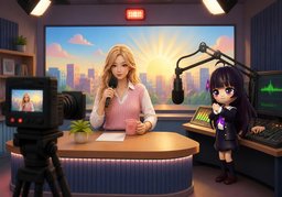 radiotelevisiónのイラスト