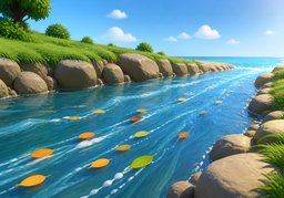 流向のイラスト