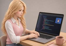 Illustration for coder (code)