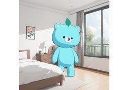 次卧のイラスト