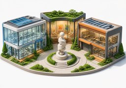 学院のイラスト