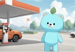 加油站のイラスト